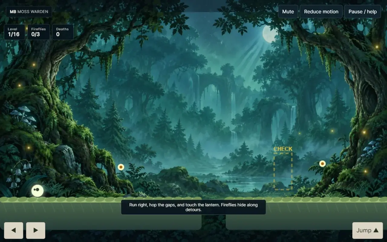 Gameplay from the approved Mossbound build.