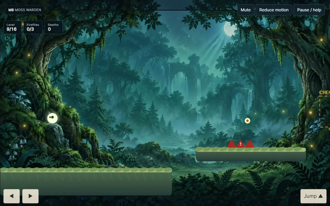 A different route or play state in Mossbound.