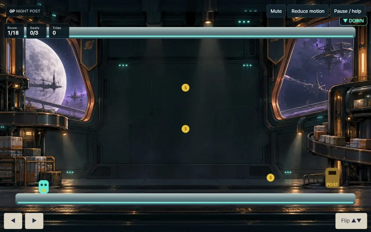 Gameplay from the approved Gravity post build.