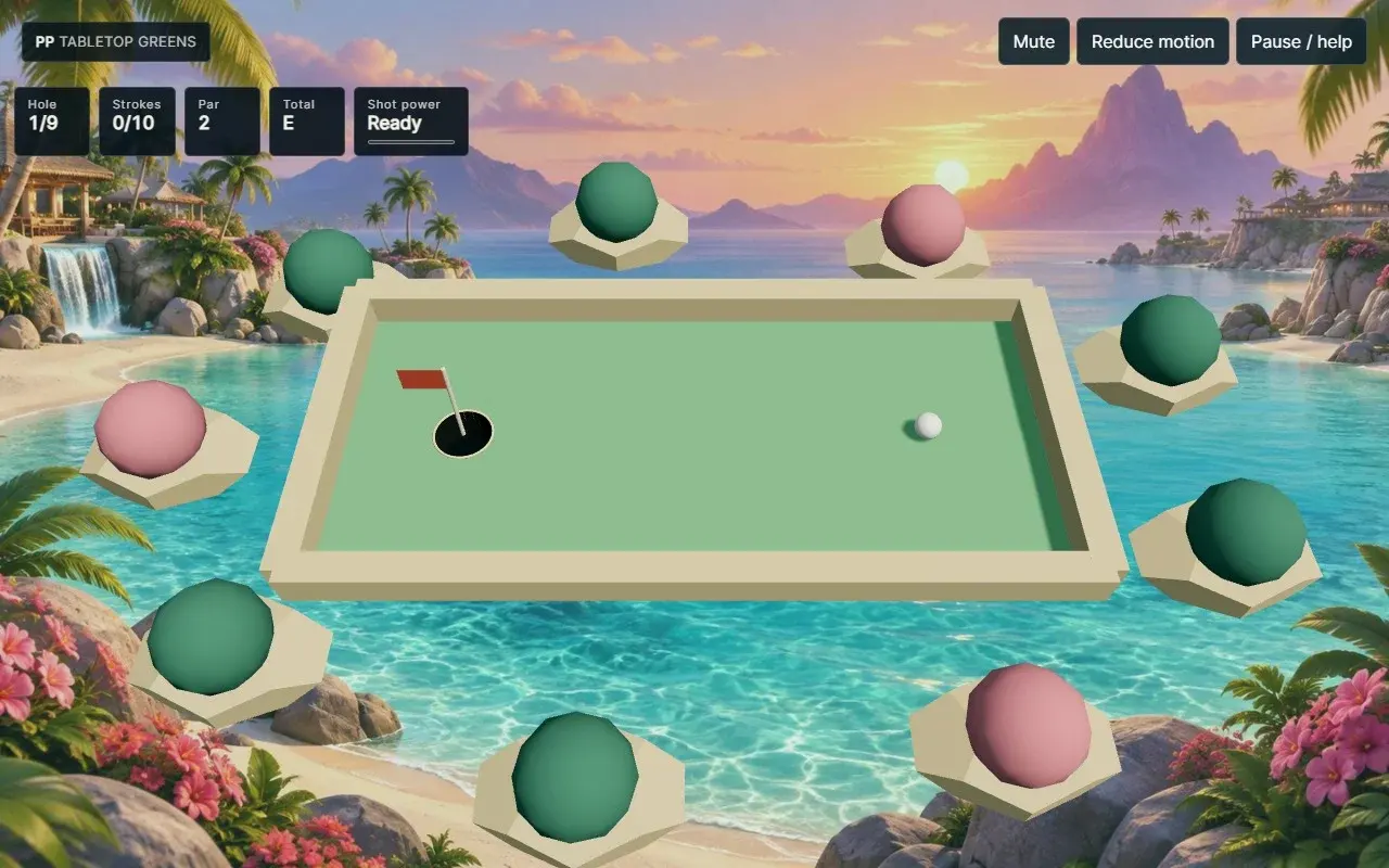Gameplay from the approved Pocket putt build.