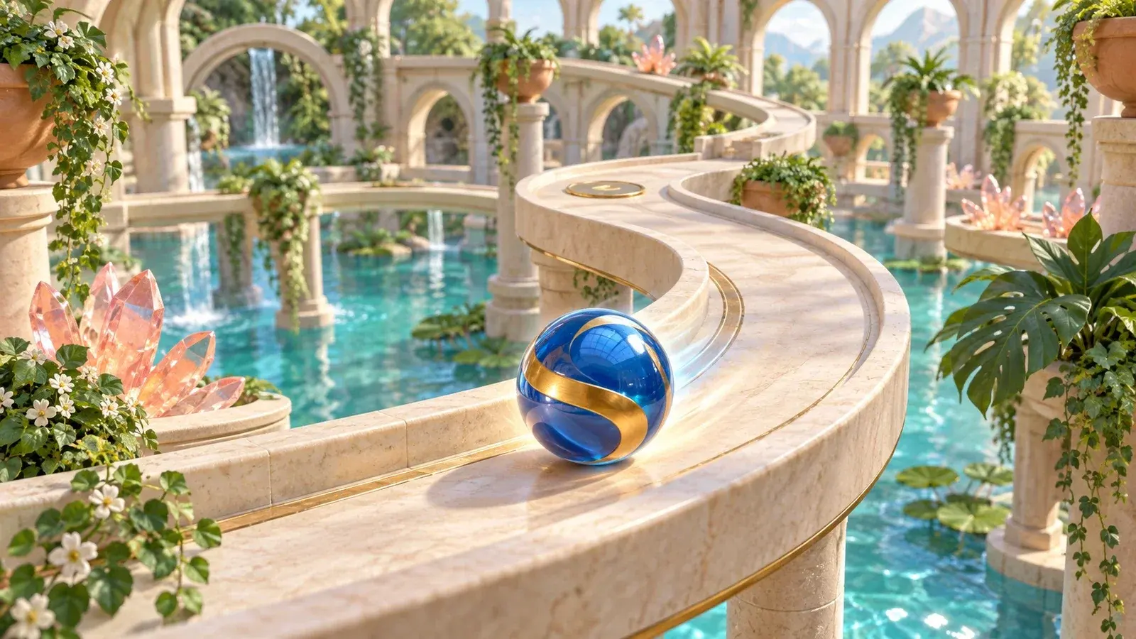 Marble atrium cover illustration